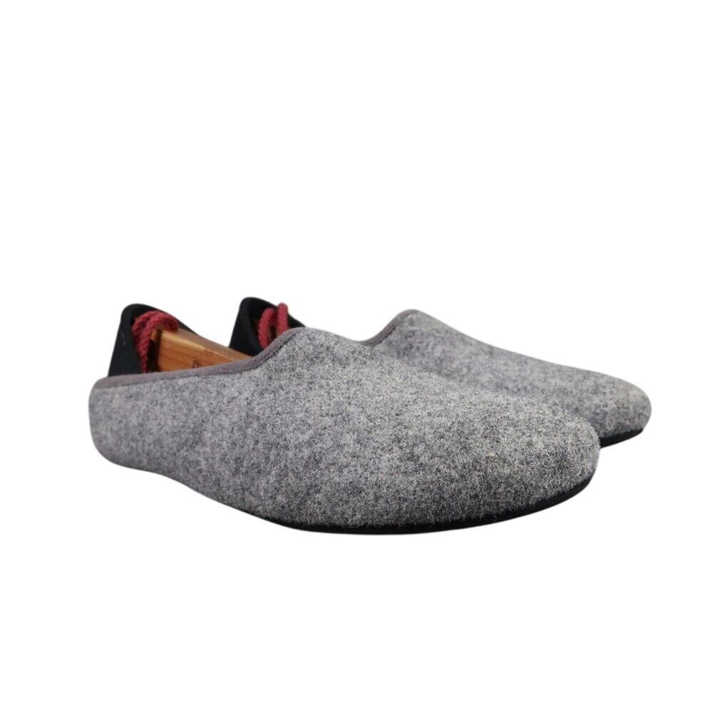 Mahabis Shoes Womens 36 Slippers Felt Wool Casual Comfort Gray Slip On Classic